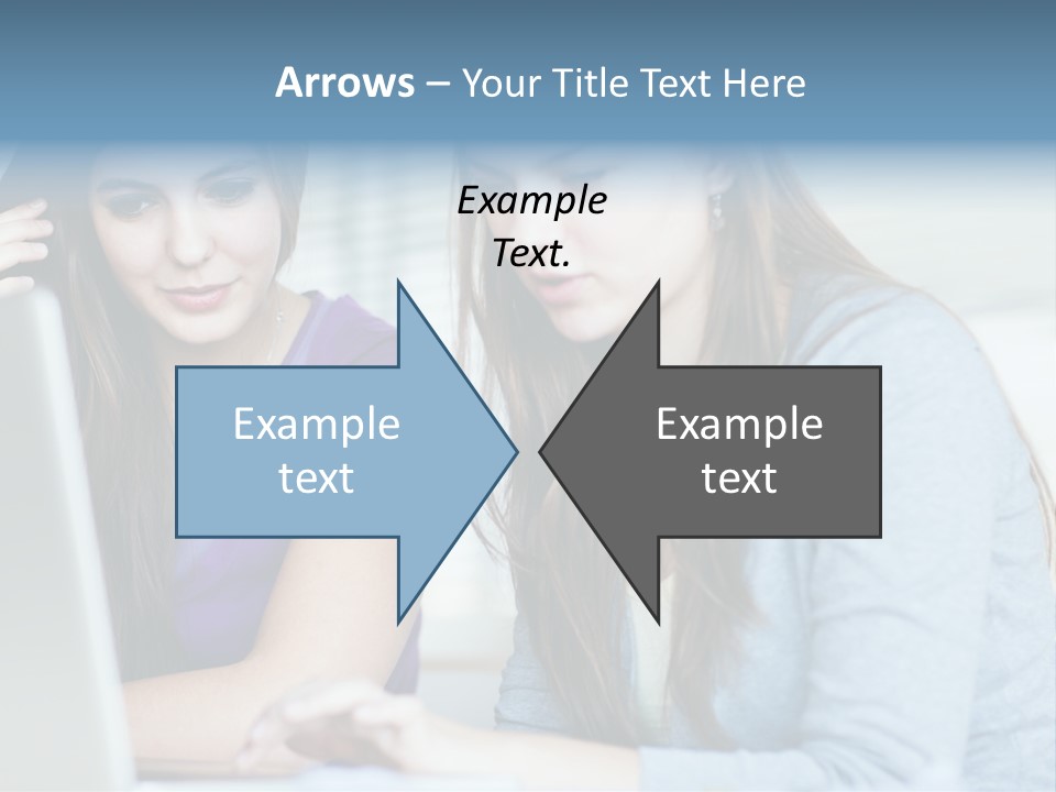 Teamwork Colorful Female PowerPoint Template