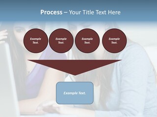 Teamwork Colorful Female PowerPoint Template