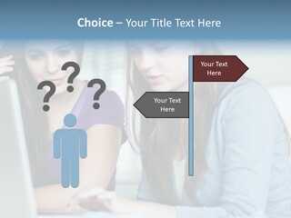 Teamwork Colorful Female PowerPoint Template