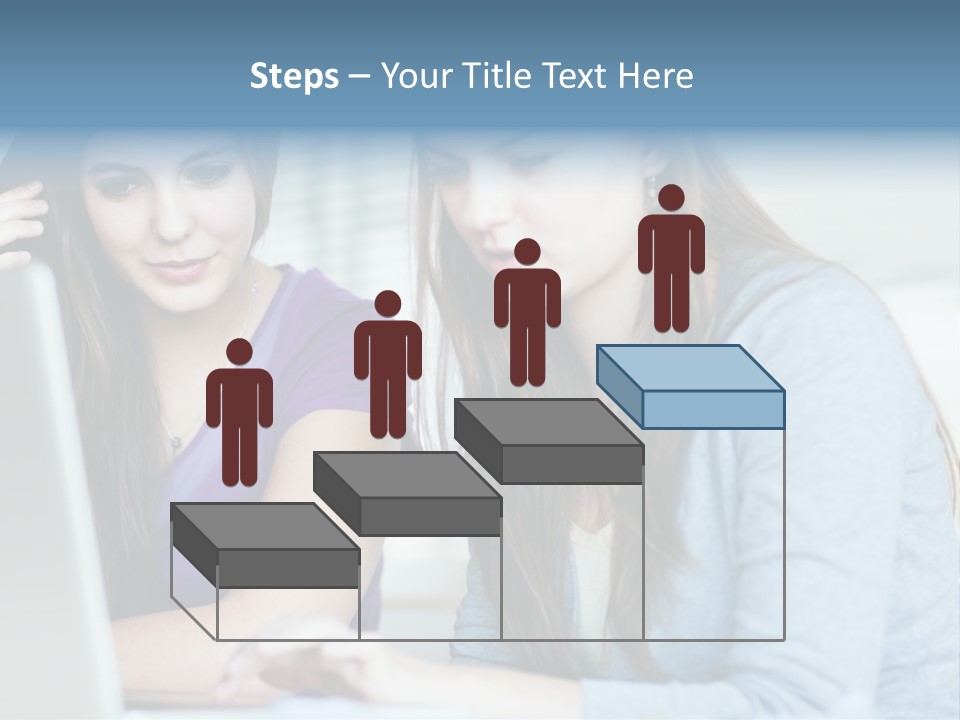 Teamwork Colorful Female PowerPoint Template