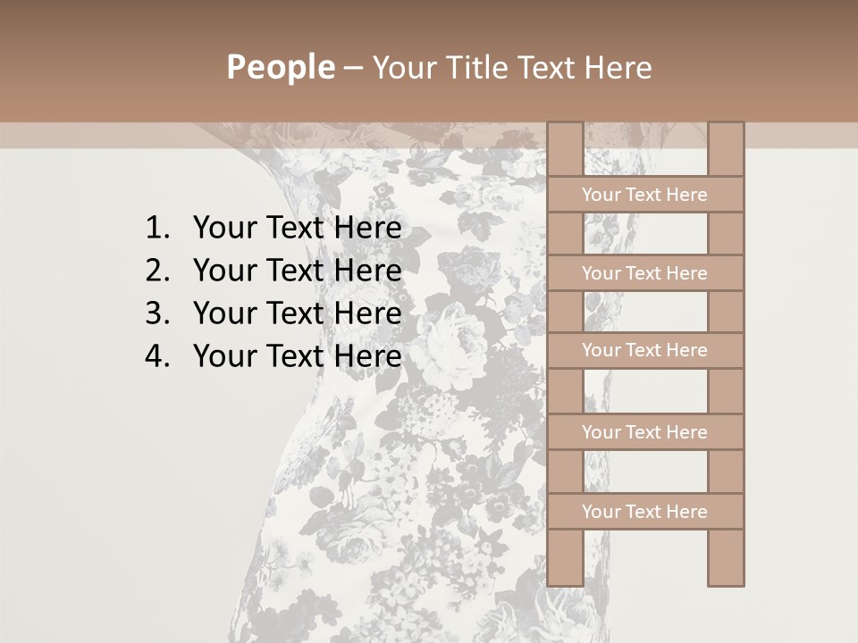 Adult Female People PowerPoint Template