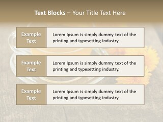 A Cup Of Tea With Dandelions On A Wooden Table PowerPoint Template