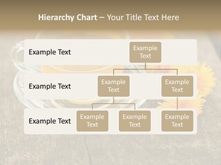 A Cup Of Tea With Dandelions On A Wooden Table PowerPoint Template