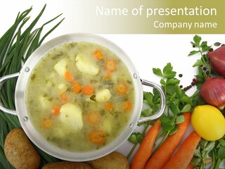 Lunch Cooking Ingredient PowerPoint Template