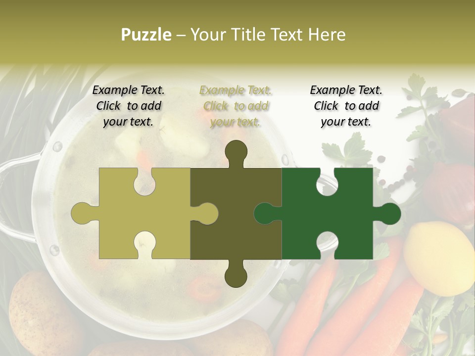 Lunch Cooking Ingredient PowerPoint Template