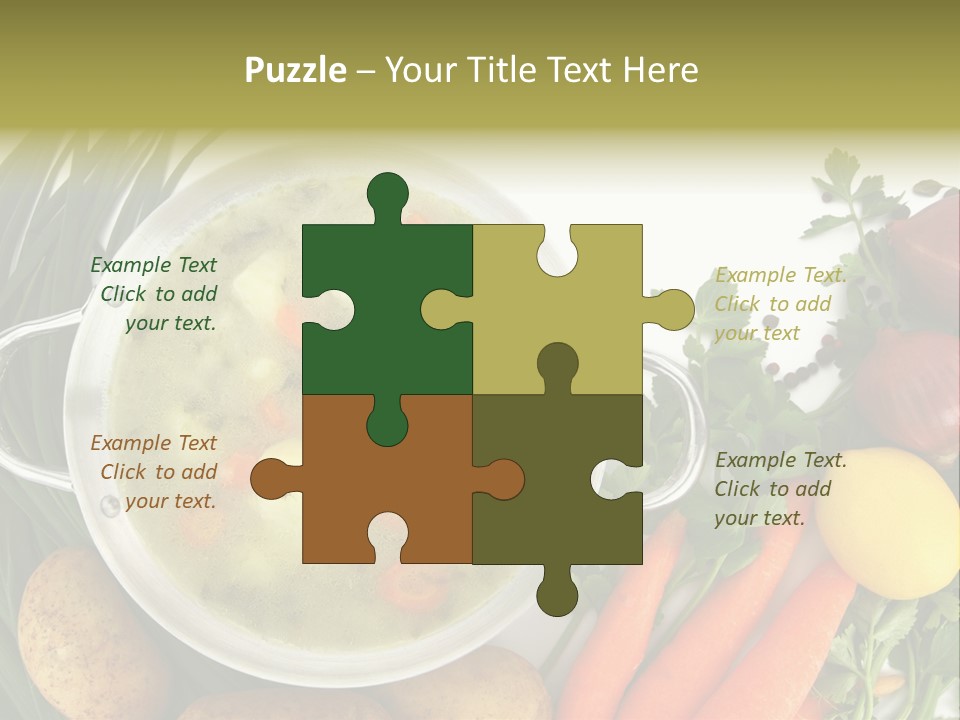 Lunch Cooking Ingredient PowerPoint Template