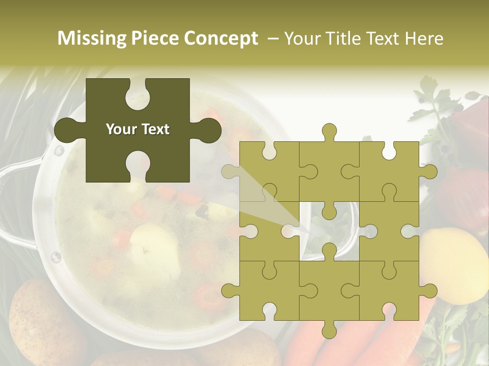 Lunch Cooking Ingredient PowerPoint Template