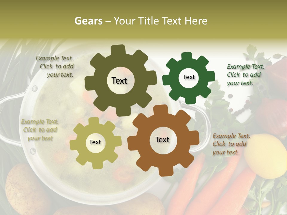 Lunch Cooking Ingredient PowerPoint Template