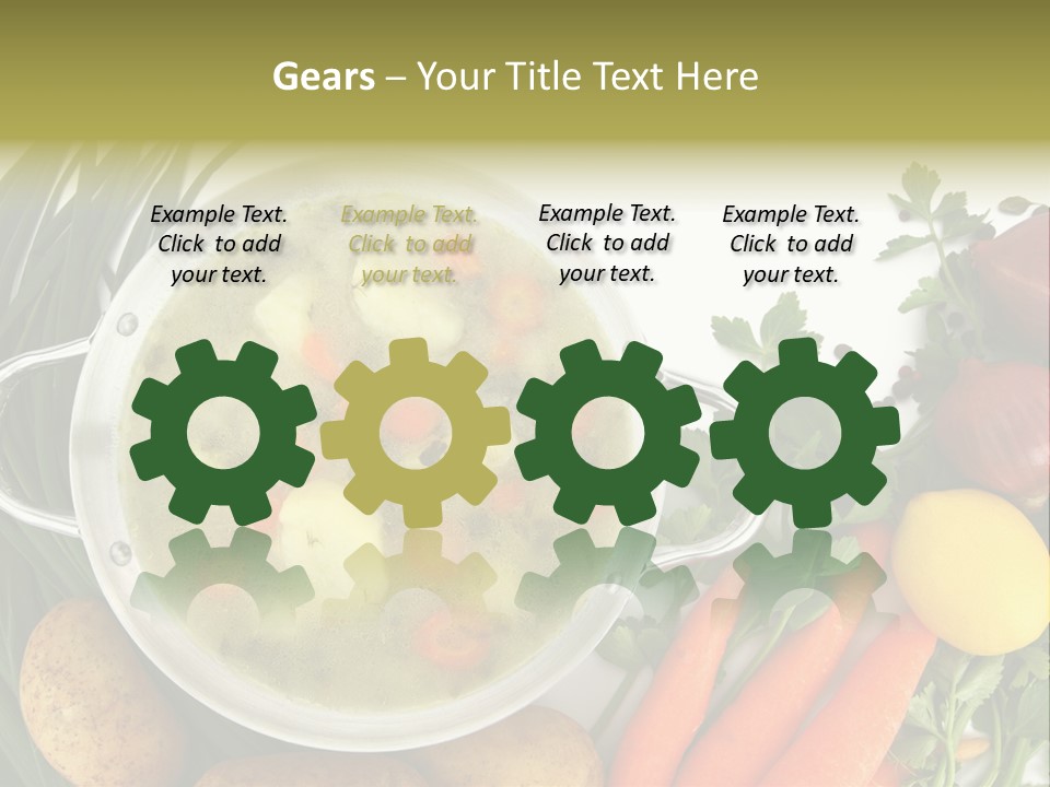 Lunch Cooking Ingredient PowerPoint Template