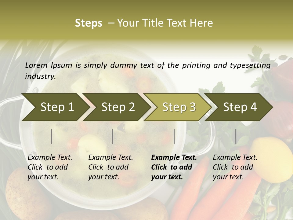 Lunch Cooking Ingredient PowerPoint Template