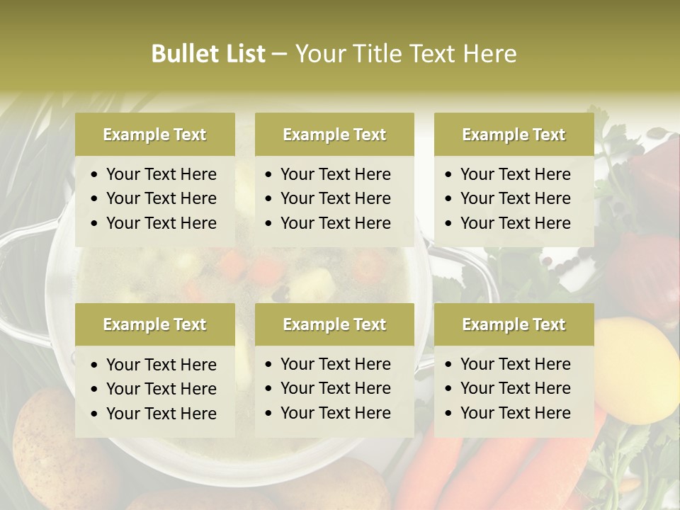 Lunch Cooking Ingredient PowerPoint Template