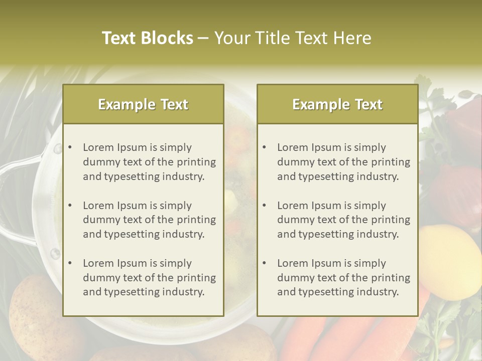 Lunch Cooking Ingredient PowerPoint Template