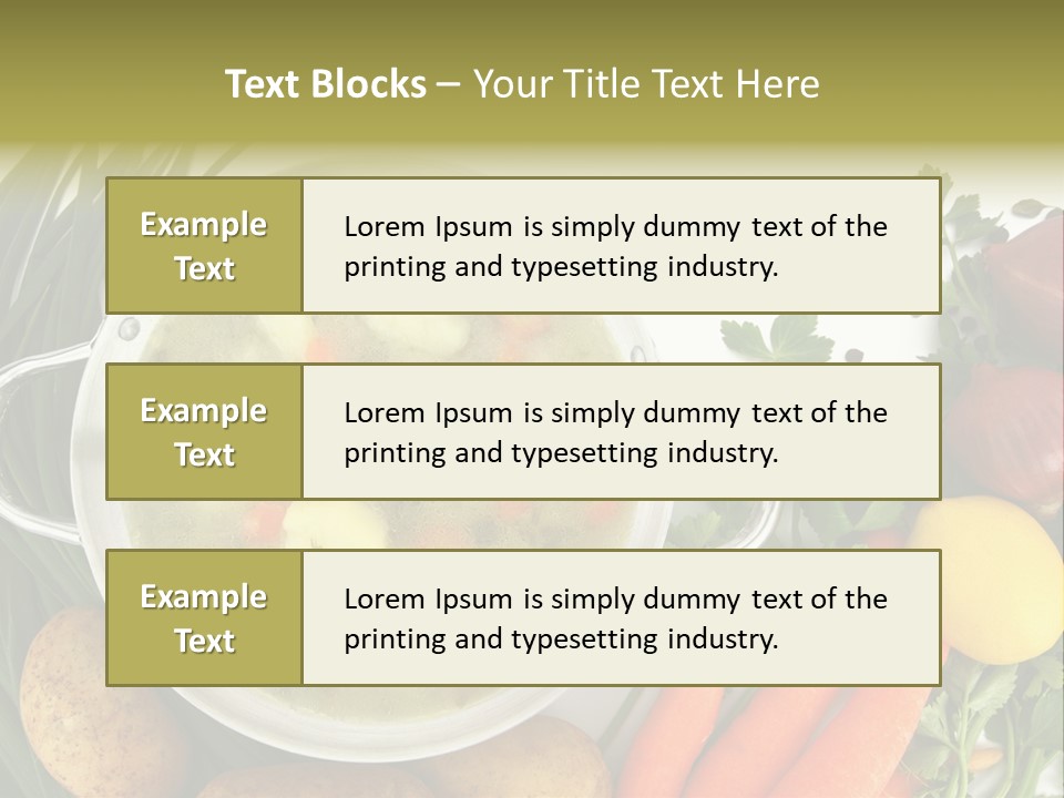 Lunch Cooking Ingredient PowerPoint Template