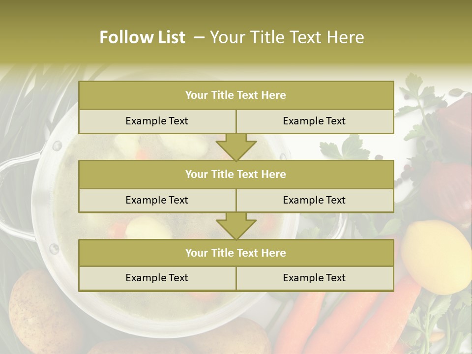 Lunch Cooking Ingredient PowerPoint Template