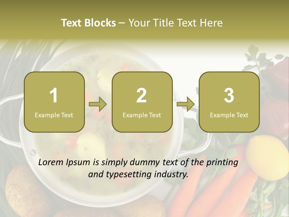 Lunch Cooking Ingredient PowerPoint Template