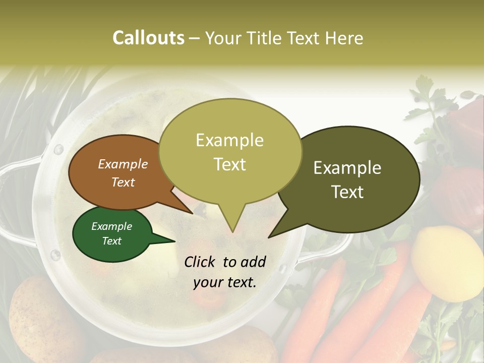 Lunch Cooking Ingredient PowerPoint Template
