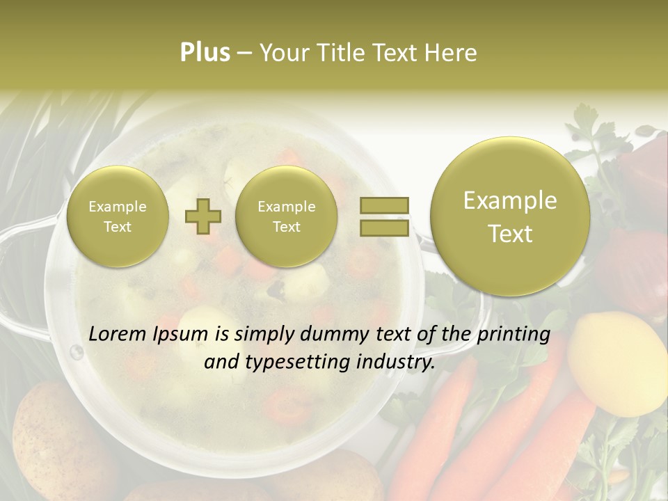 Lunch Cooking Ingredient PowerPoint Template