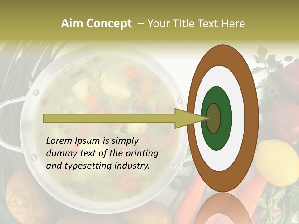 Lunch Cooking Ingredient PowerPoint Template