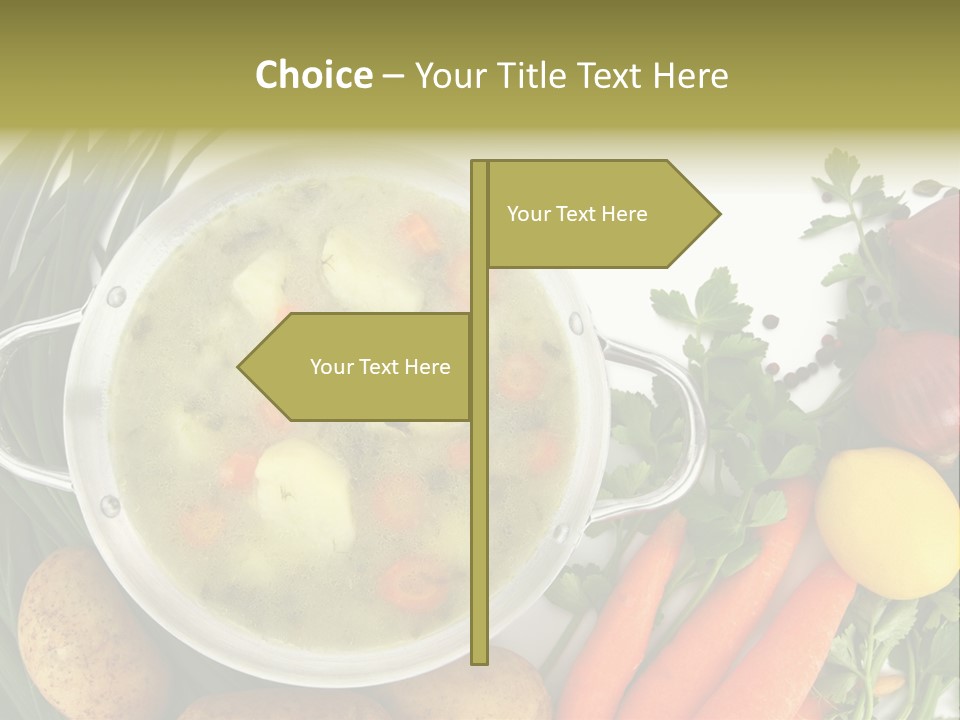 Lunch Cooking Ingredient PowerPoint Template