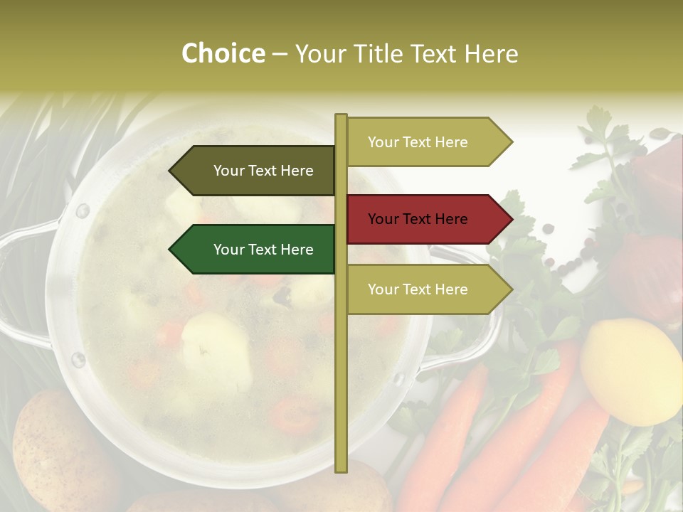 Lunch Cooking Ingredient PowerPoint Template
