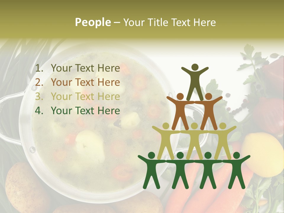 Lunch Cooking Ingredient PowerPoint Template