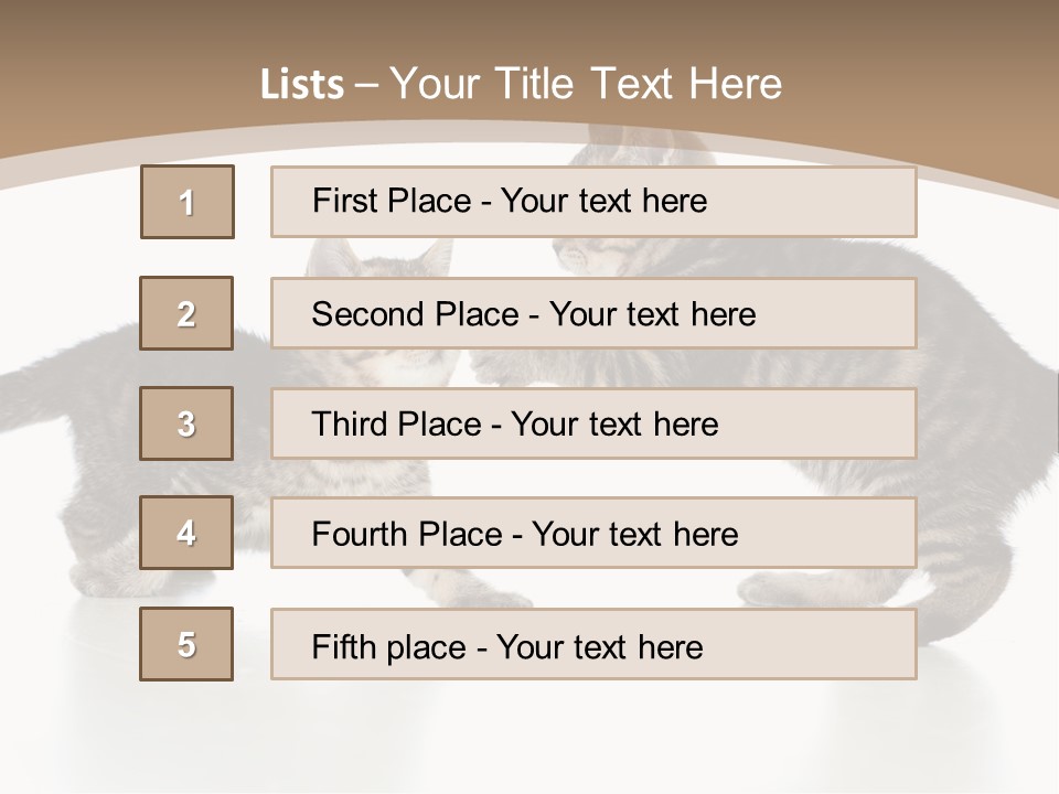 Pussy Postcard Front PowerPoint Template