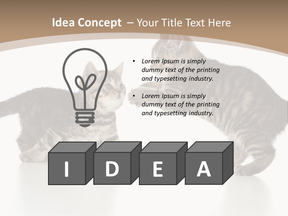 Pussy Postcard Front PowerPoint Template