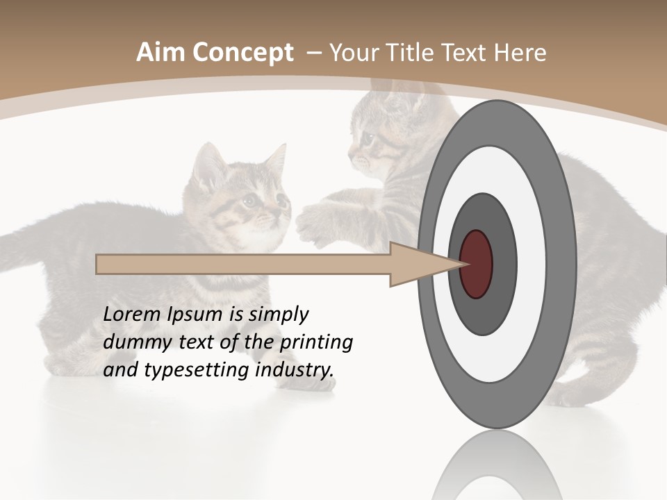 Pussy Postcard Front PowerPoint Template