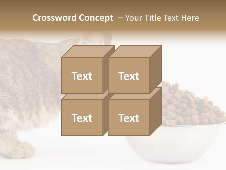 Cat Fur Food PowerPoint Template
