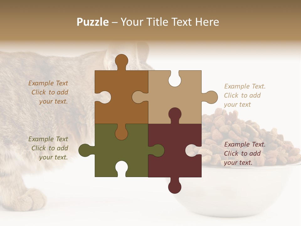 Cat Fur Food PowerPoint Template