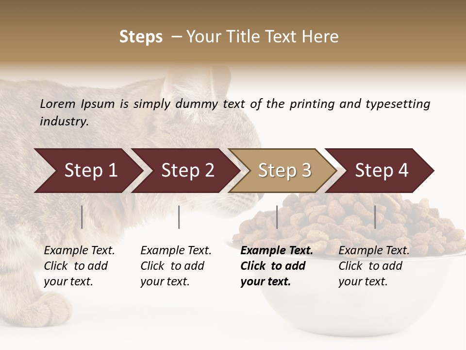 Cat Fur Food PowerPoint Template