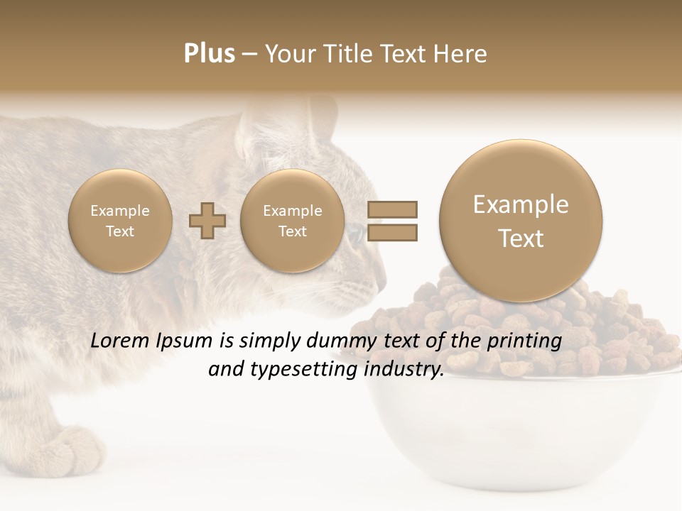 Cat Fur Food PowerPoint Template