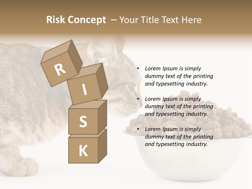 Cat Fur Food PowerPoint Template