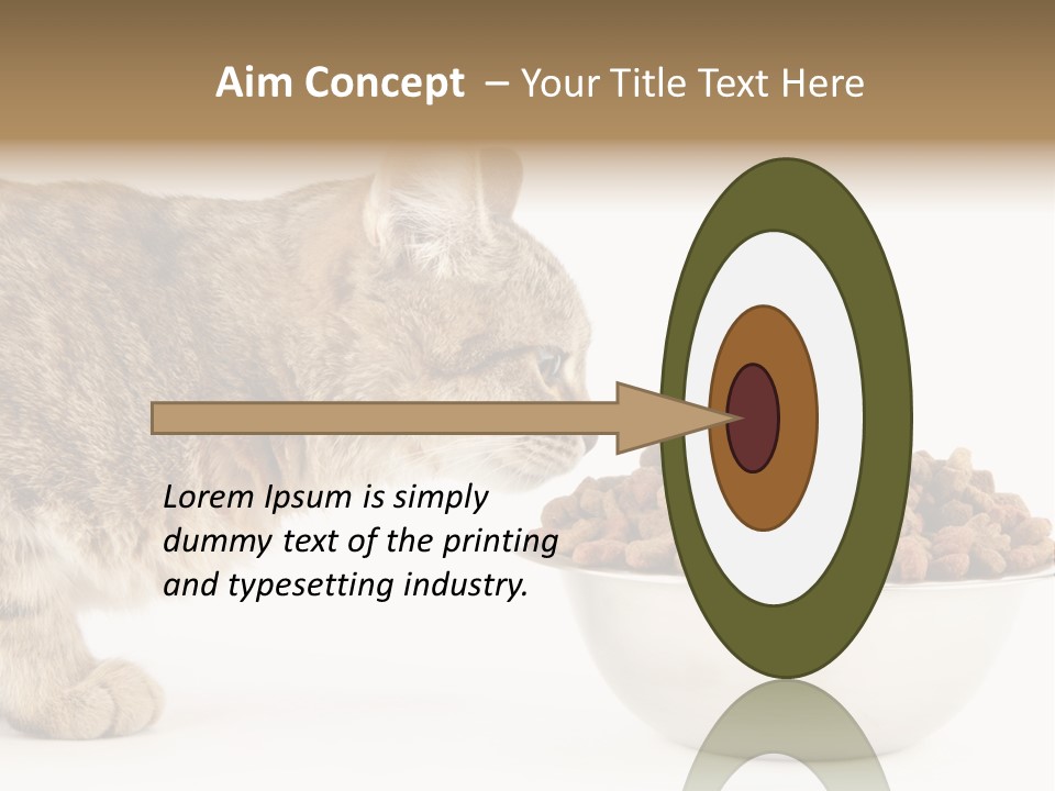 Cat Fur Food PowerPoint Template