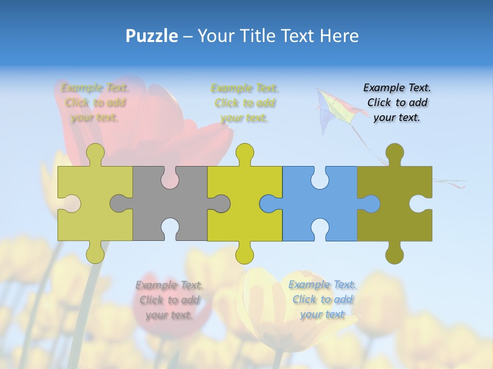 Freedom Gardening Flower PowerPoint Template
