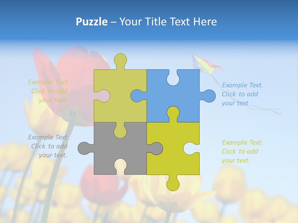 Freedom Gardening Flower PowerPoint Template