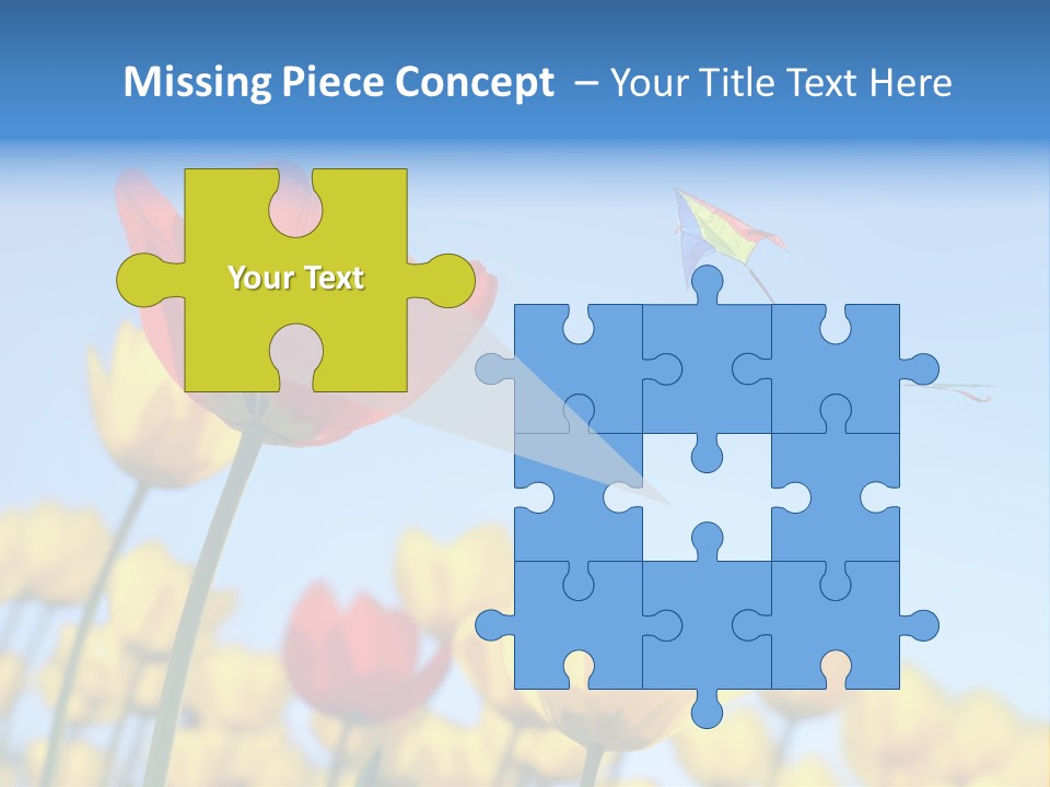 Freedom Gardening Flower PowerPoint Template