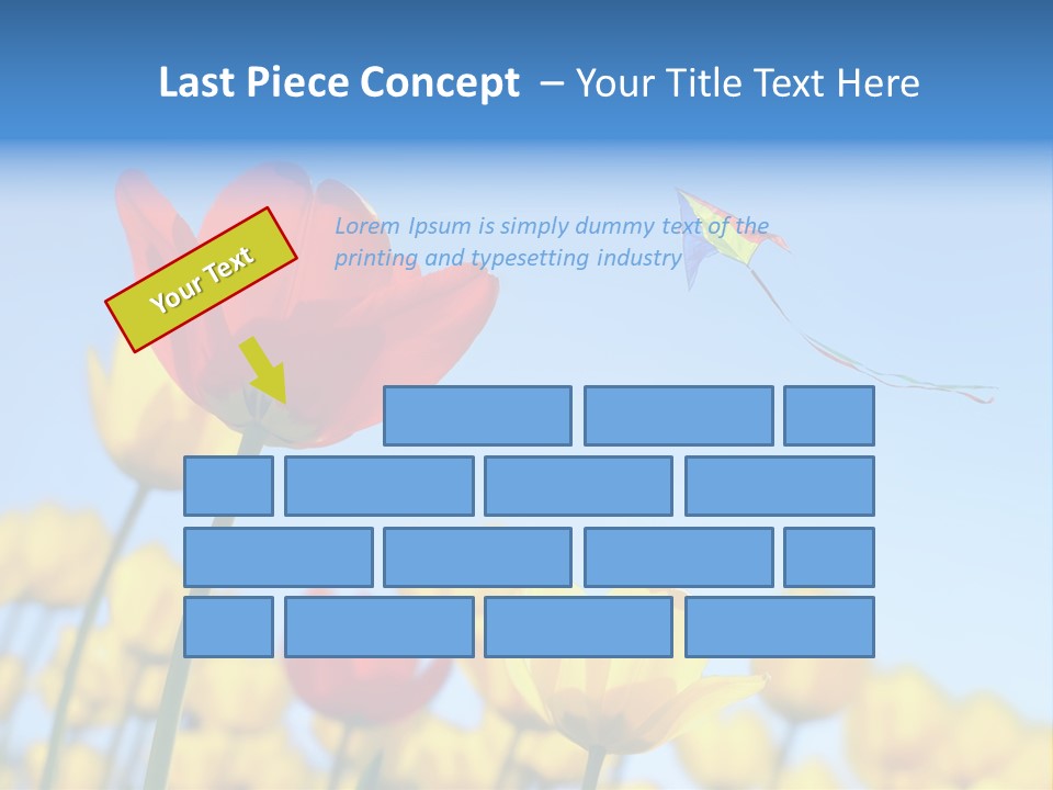 Freedom Gardening Flower PowerPoint Template