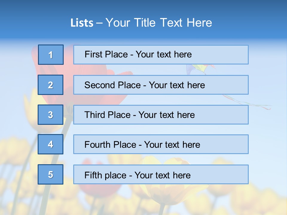 Freedom Gardening Flower PowerPoint Template