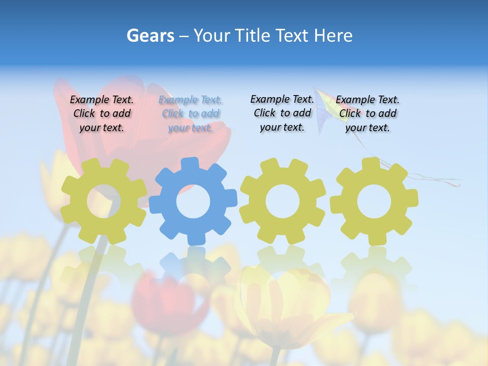 Freedom Gardening Flower PowerPoint Template