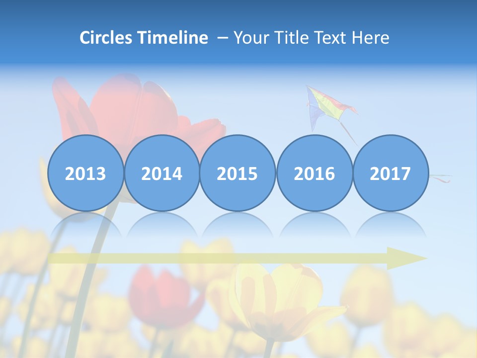 Freedom Gardening Flower PowerPoint Template