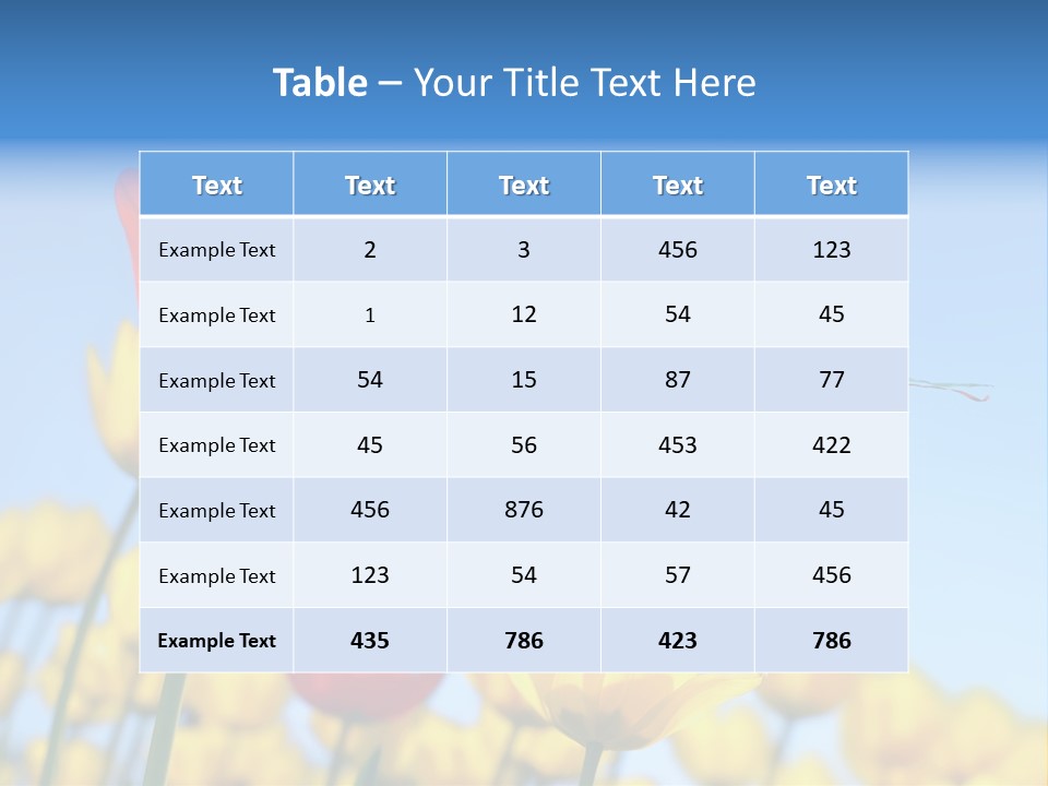 Freedom Gardening Flower PowerPoint Template