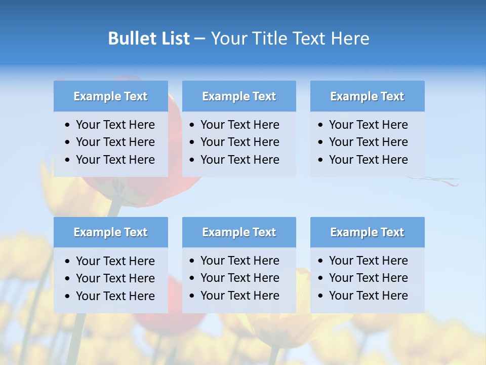 Freedom Gardening Flower PowerPoint Template