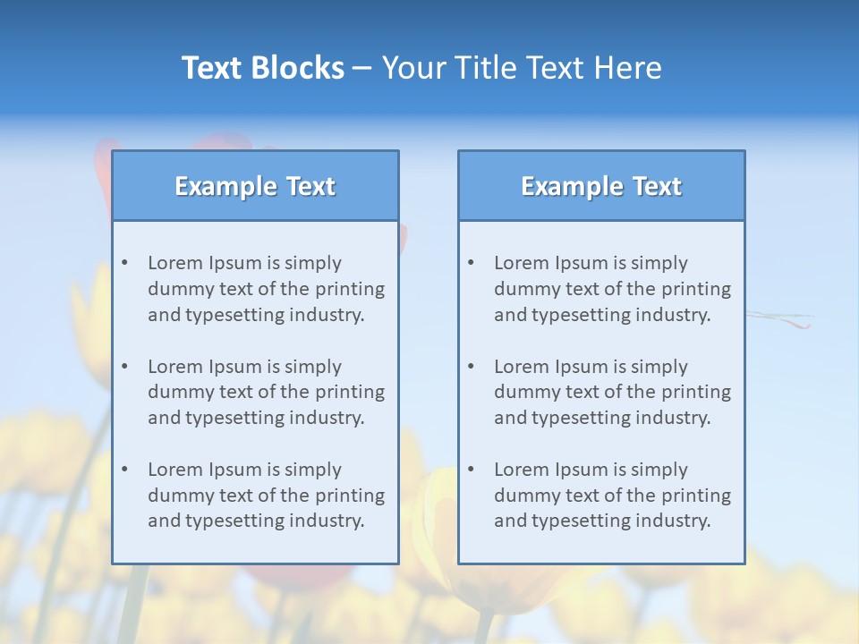 Freedom Gardening Flower PowerPoint Template
