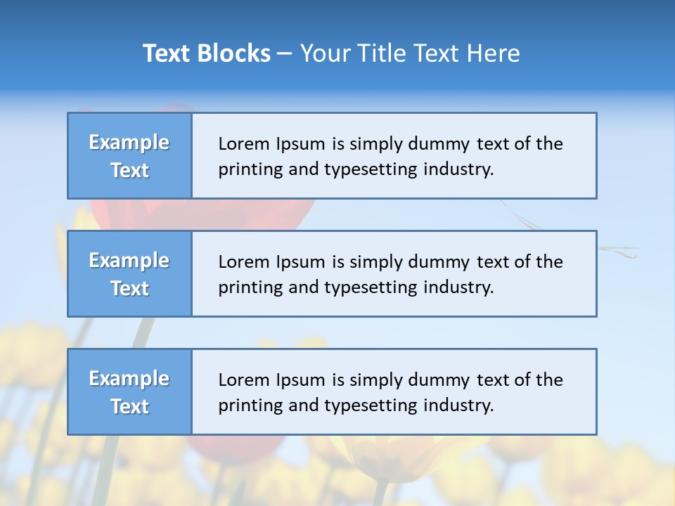 Freedom Gardening Flower PowerPoint Template