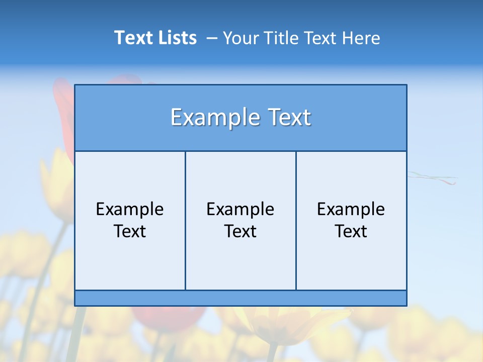 Freedom Gardening Flower PowerPoint Template