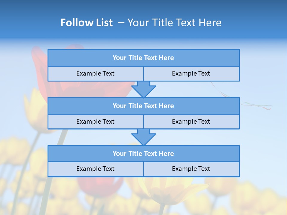 Freedom Gardening Flower PowerPoint Template