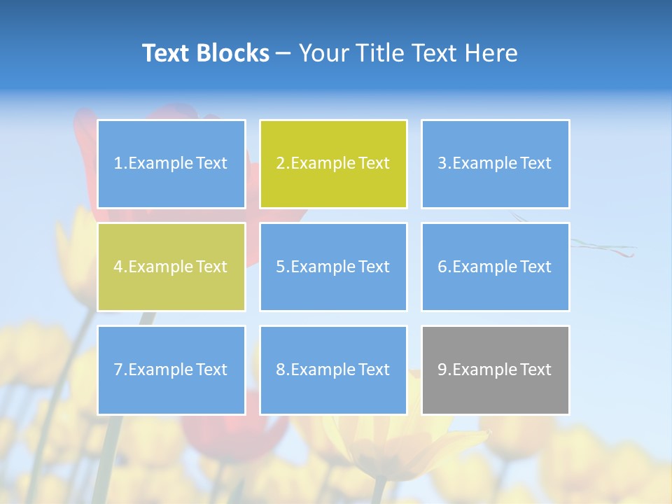 Freedom Gardening Flower PowerPoint Template
