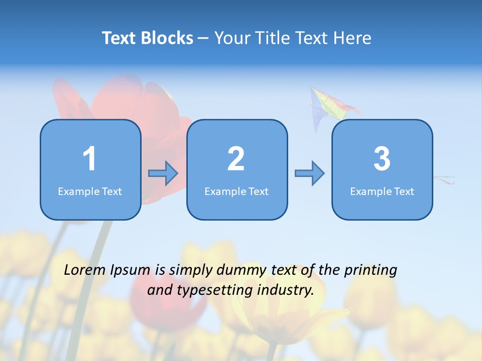 Freedom Gardening Flower PowerPoint Template