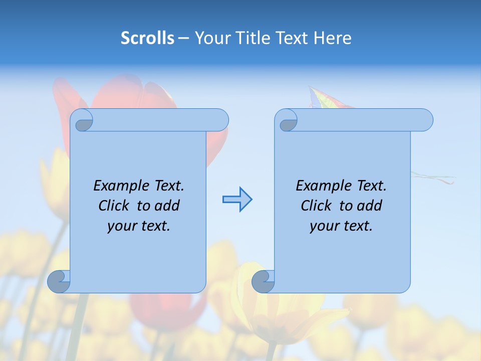 Freedom Gardening Flower PowerPoint Template